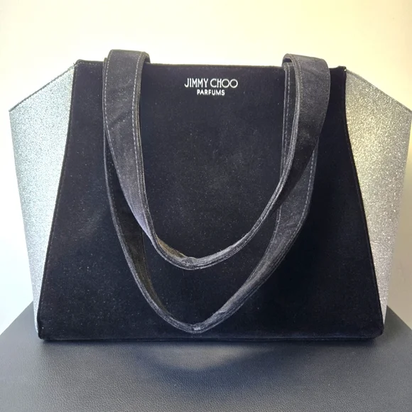 Jimmy Choo | Bags | Jimmy Choo Parfums Black And Silver